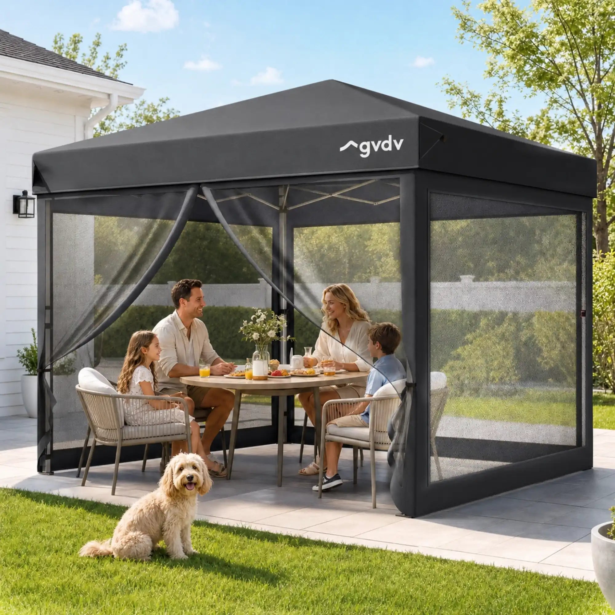 CF22 - Pop Up Canopy with Mosquito Netting